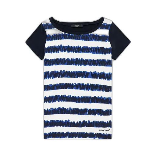 Round Collar Printed T-Shirt