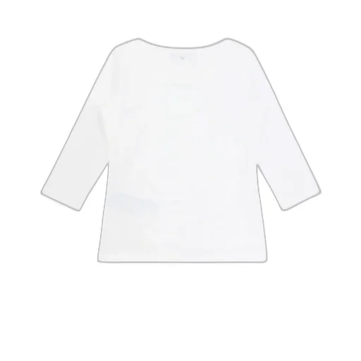 Round Collar And Long-Sleeved T-Shirt
