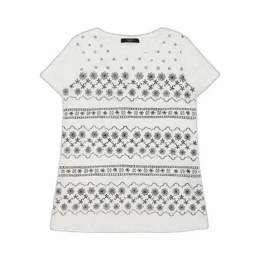 Round Collar Printed T-Shirt