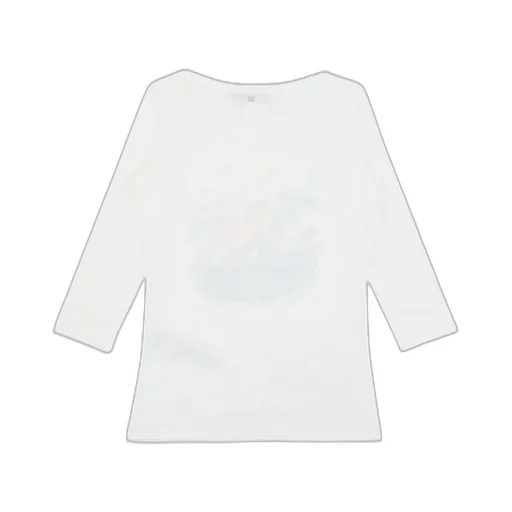 T-Shirt With Round Neck And Long Sleeves