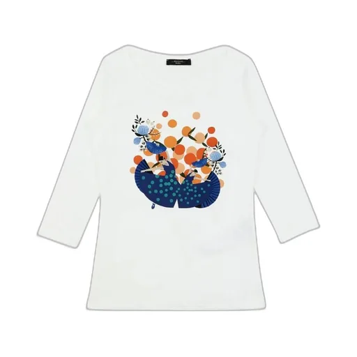 T-Shirt With Round Neck And Long Sleeves
