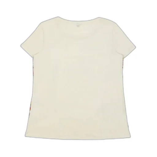 Round Collar Printed T-Shirt