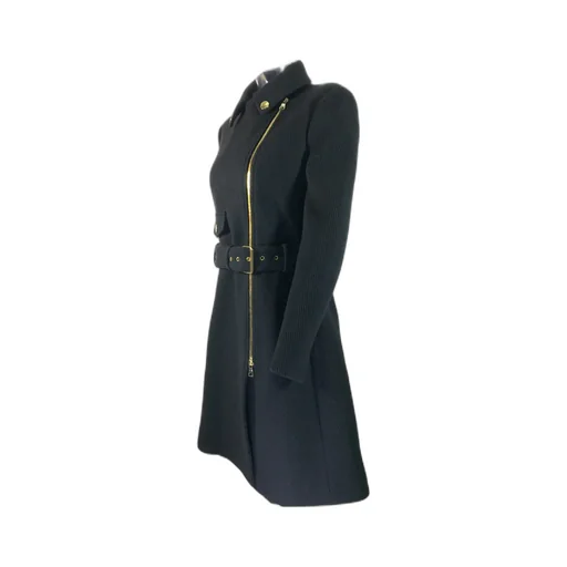 Oblique Cardigan Zipper Coat