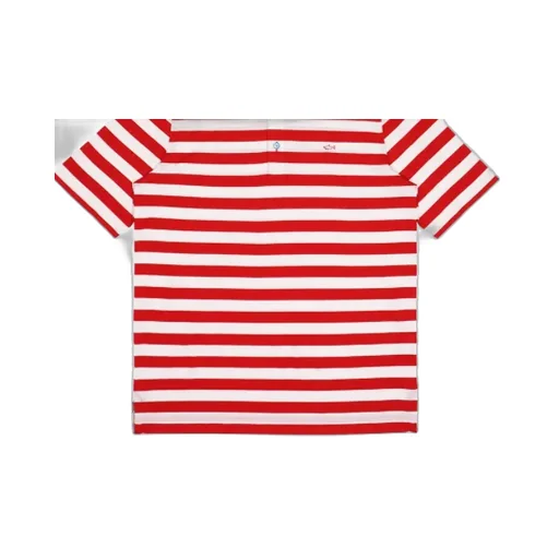 Striped Short-Sleeved Polo Shirt