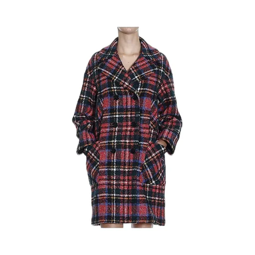 Checked Detail Coat