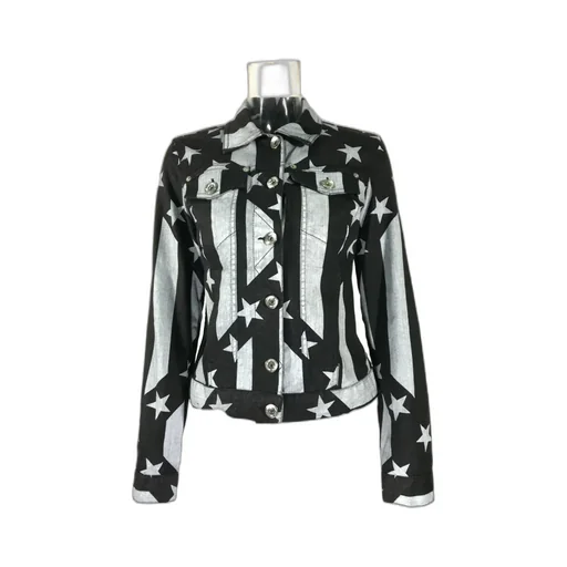 Logo Denim Coat