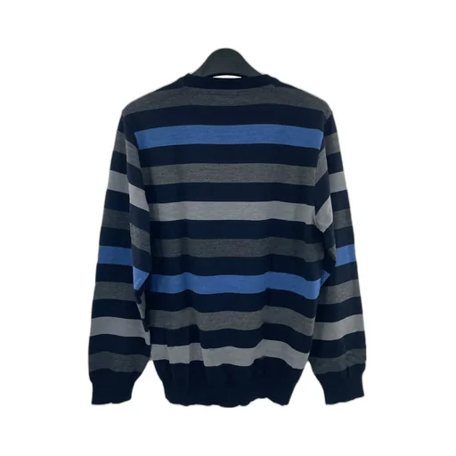 Round-Neck Striped Sweater
