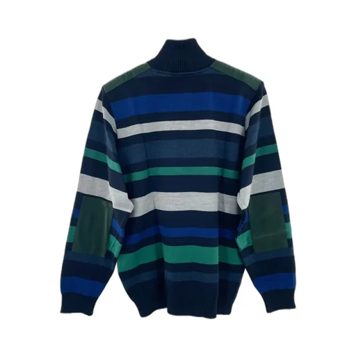 Striped Zipper Sweater