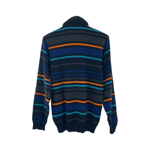 Striped Zipper Sweater