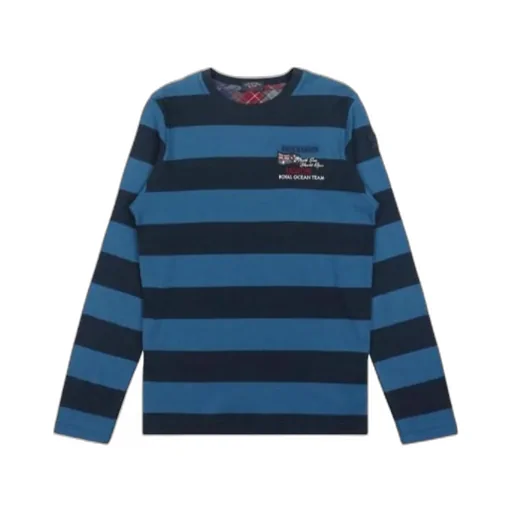 Striped Logo Long-Sleeved T-Shirt