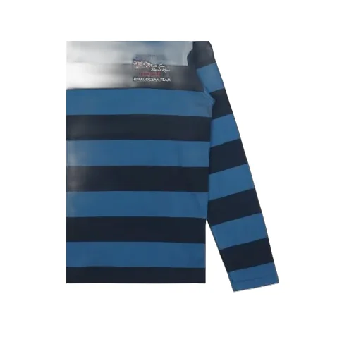 Striped Logo Long-Sleeved T-Shirt