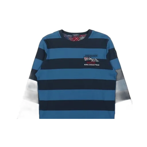 Striped Logo Long-Sleeved T-Shirt
