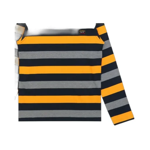 Striped Logo Long-Sleeved T-Shirt