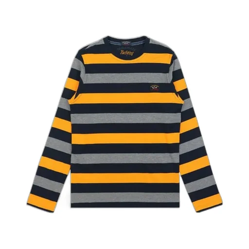 Striped Logo Long-Sleeved T-Shirt