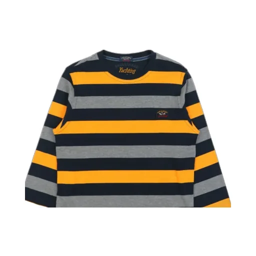 Striped Logo Long-Sleeved T-Shirt