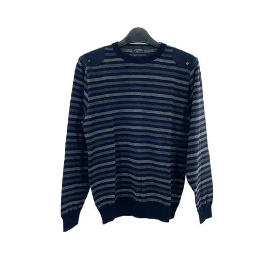 Round-Neck Striped Sweater