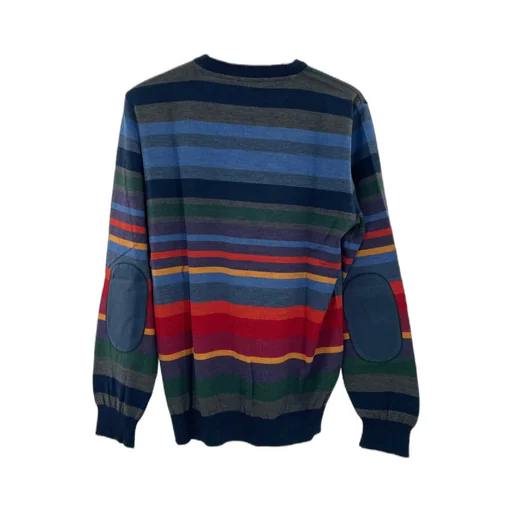 Round-Neck Striped Sweater