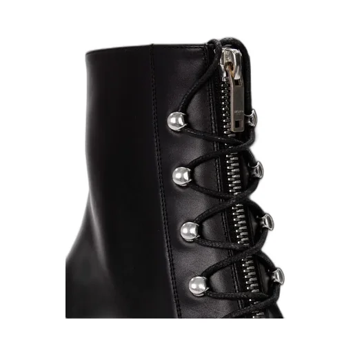 Logo High-Heeled Short Boots