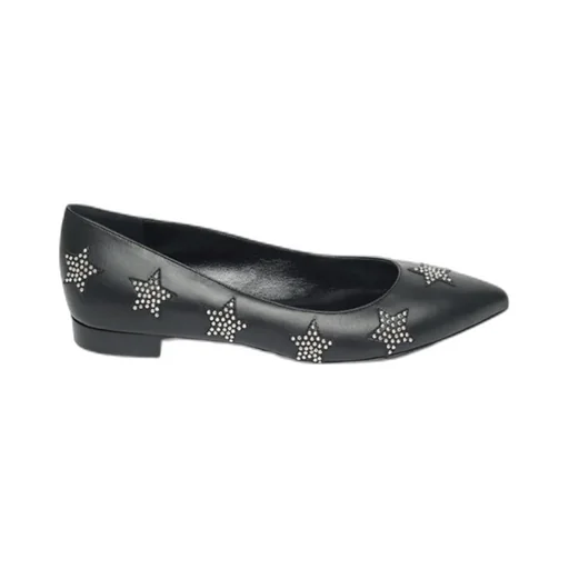Pointed Leather Flat Shoes