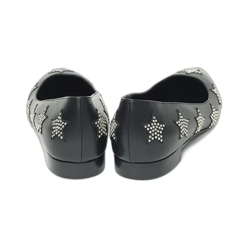 Pointed Leather Flat Shoes