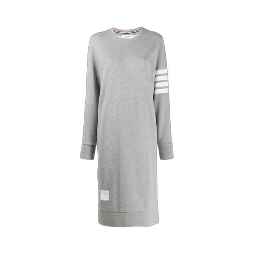 Thom Browne 4-Bar Sleeve Sweatshirt Dress