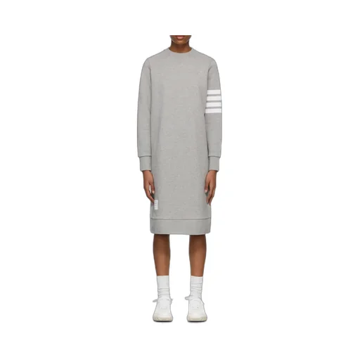 Thom Browne 4-Bar Sleeve Sweatshirt Dress