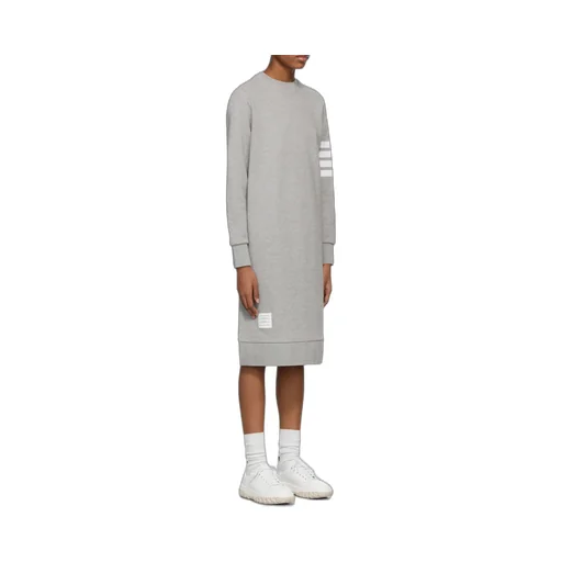 Thom Browne 4-Bar Sleeve Sweatshirt Dress