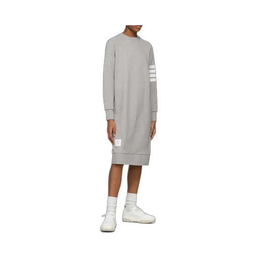 Thom Browne 4-Bar Sleeve Sweatshirt Dress