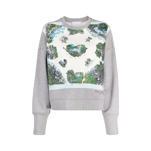 Illustration-Print Cotton Sweatshirt
