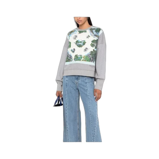 Illustration-Print Cotton Sweatshirt