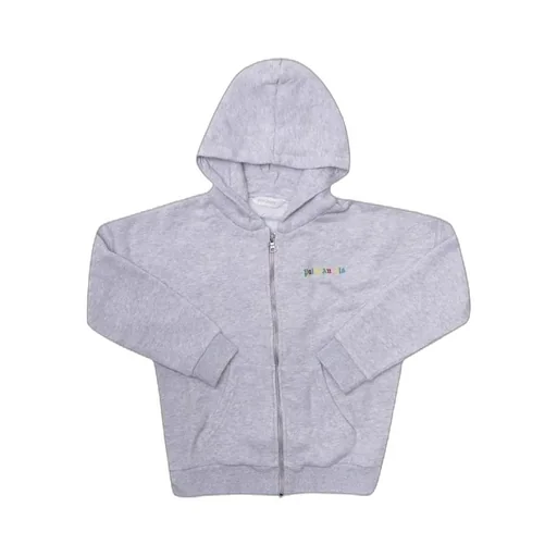 Logo-Print Zip-Up Hoodie