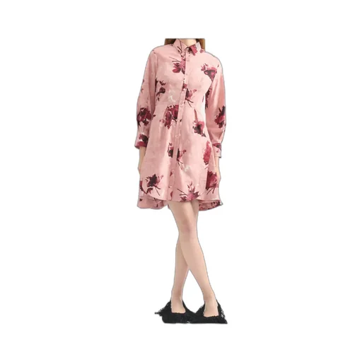 Floral-Print Shirt Dress