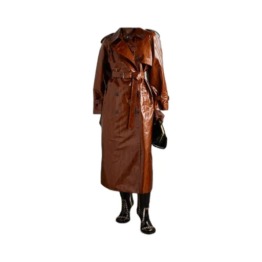 Long-Sleeved Trench Coat