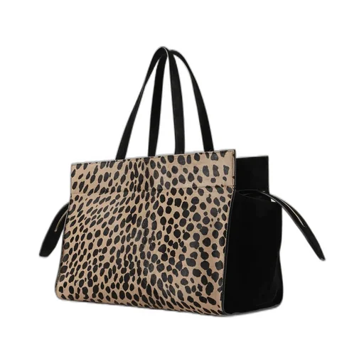 Crosby Leather-Trimmed Leopard-Print Calf Hair Tote