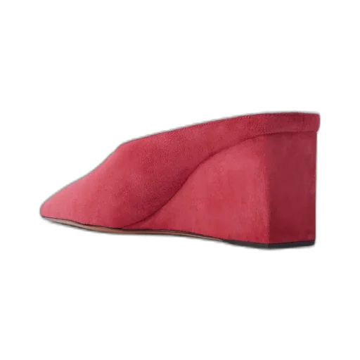 Pointed-Toe Wedge Mules