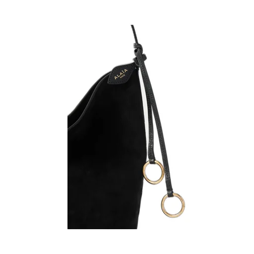 Leather-Trimmed Suede Tote