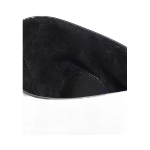 Leather-Trimmed Suede Tote