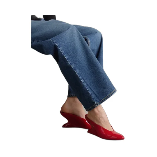 Alaa Curve Wedge Mules