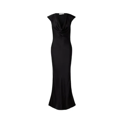 Tefra Draped Satin Gown
