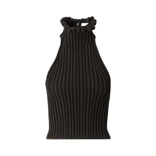Short Ribbed Knit Top