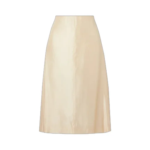 Nania Satin-Twill Midi Skirt