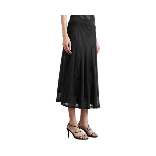 Dawn Pointelle-Knit Midi Skirt