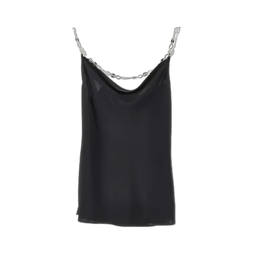 Rabanne Chain Strap Draped Top