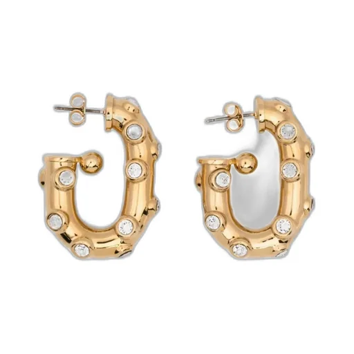 Rabanne Embellished Chunky Hoop Earrings