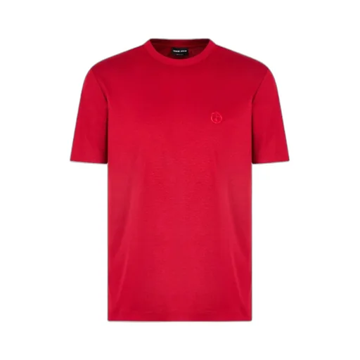 Giorgio Armani Logo Embroidered Crewneck T-Shirt