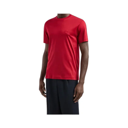 Giorgio Armani Logo Embroidered Crewneck T-Shirt