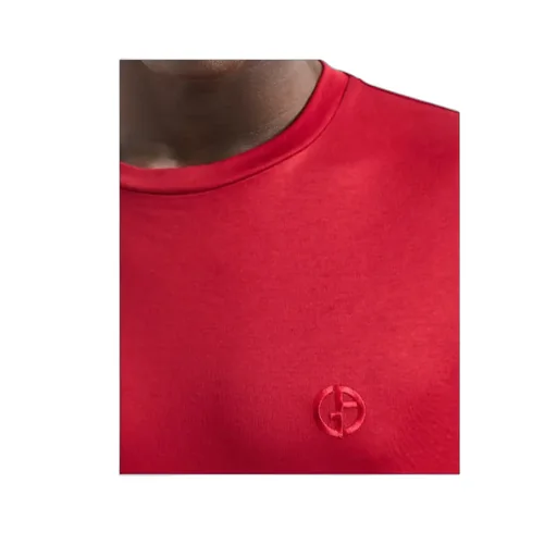 Giorgio Armani Logo Embroidered Crewneck T-Shirt