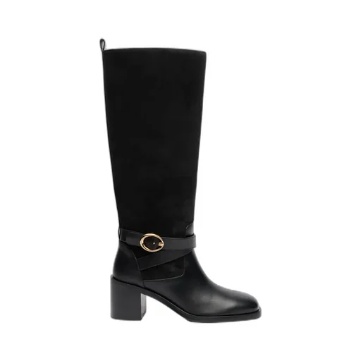 Round-Toe Knee-High Boots