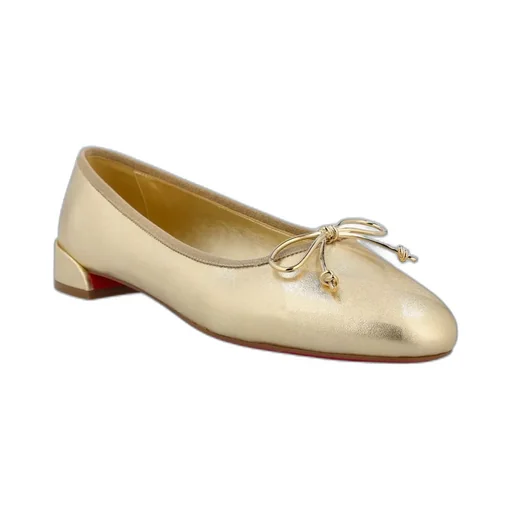 Christian Louboutin Bow-Detailed Flat Shoes