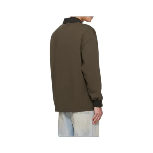 Ma Oversized Long-Sleeve Polo Shirt